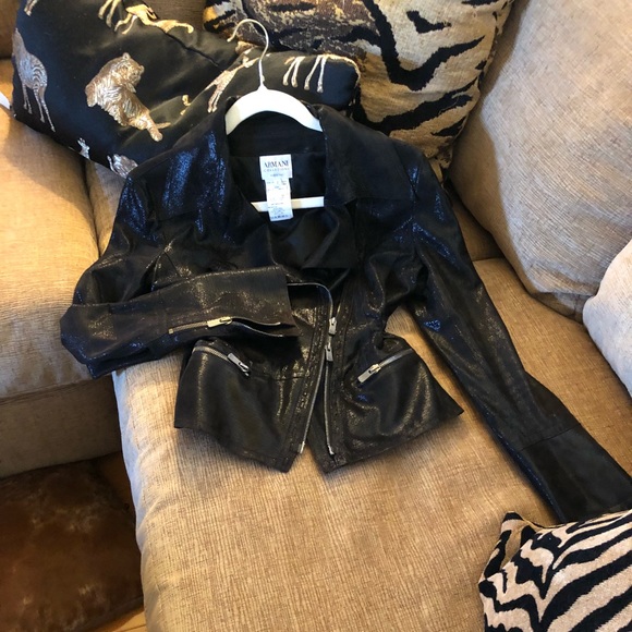 Armani Collezioni leather jacket ♠️ - Picture 4 of 8